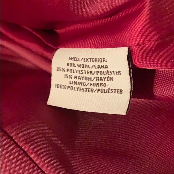 Red Pea Coat. - Picture 4 of 4